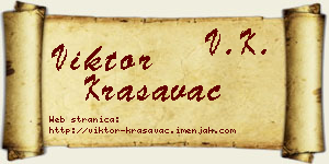 Viktor Krasavac vizit kartica